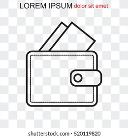 Line icon- wallet