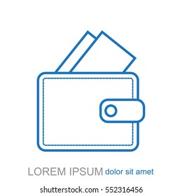 Line icon. wallet