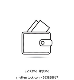 Line icon- wallet