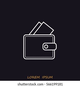 Line icon- wallet