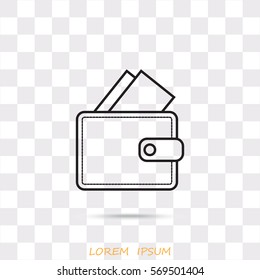 Line icon- wallet
