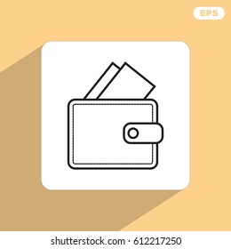 Line icon- wallet