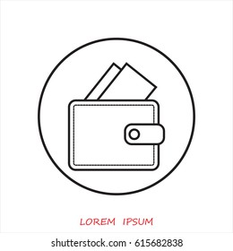 Line icon- wallet