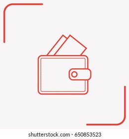 Line icon- wallet