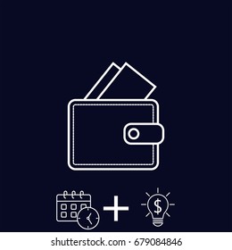 Line icon- wallet