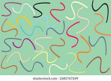 FONDO DE PANTALLA DE ICONO DE LÍNEA, LÍNEAS ABSTRACTAS, LÍNEAS CURVAS COMBINADAS, ILUSTRACIÓN DE IMAGEN ABSTRACTAS DE LÍNEAS CURVAS