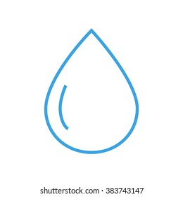 Line Icon Water Drop Vector Illustration Stock Vector (Royalty Free ...