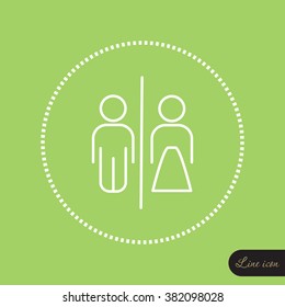Line icon- WC