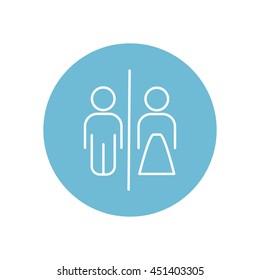 Line icon- WC