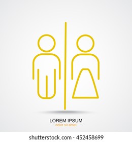Line icon- WC