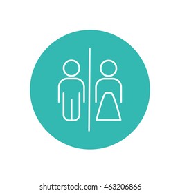 Line icon- WC