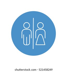 Line icon- WC