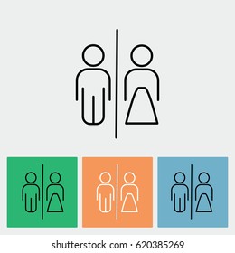 Line icon- WC
