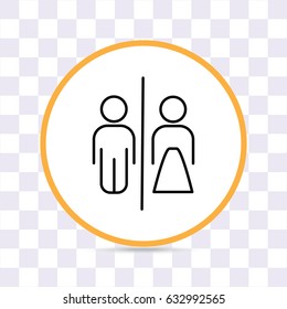 Line icon- WC