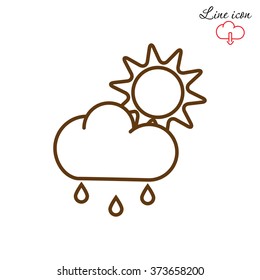 Line icon- weather