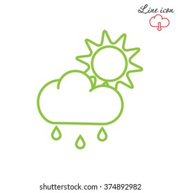 Line icon- weather