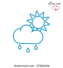 Line icon- weather
