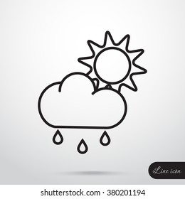 Line icon- weather