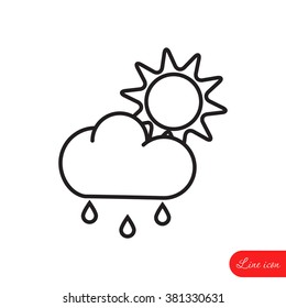 Line icon- weather