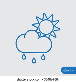 Line icon- weather