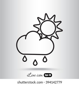Line icon- weather