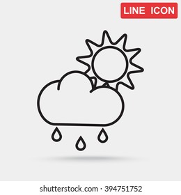 Line icon- weather