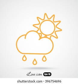 Line icon- weather