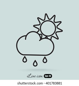 Line icon- weather