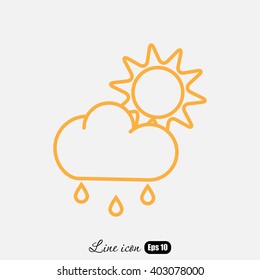 Line icon- weather