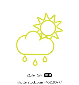 Line icon- weather