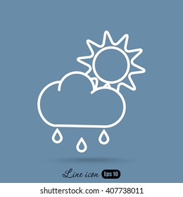 Line icon- weather