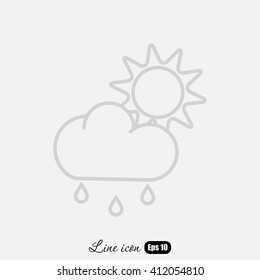 Line icon- weather