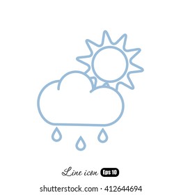 Line icon- weather