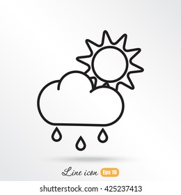 Line icon- weather