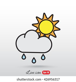 Line icon- weather