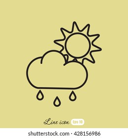 Line icon- weather