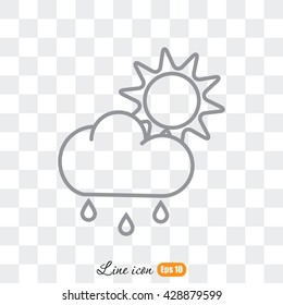 Line icon- weather