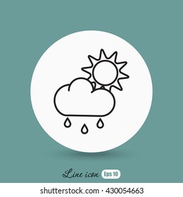Line icon- weather