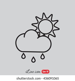 Line icon- weather