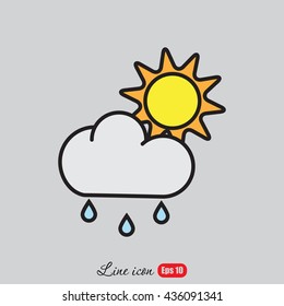 Line icon- weather