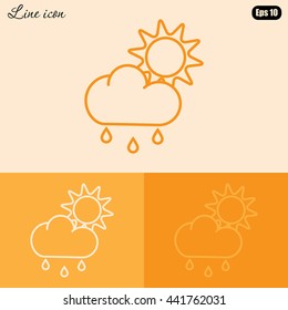 Line icon- weather