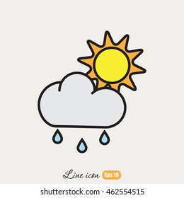 Line icon- weather