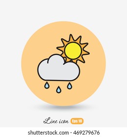 Line icon- weather