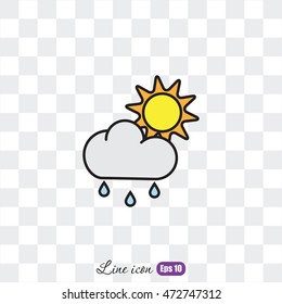 Line icon- weather