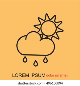 Line icon- weather
