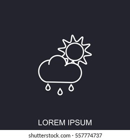 Line icon- weather