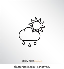 Line icon- weather
