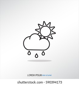 Line icon- weather