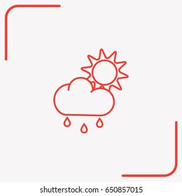 Line icon- weather