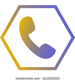 Line icon for web design call